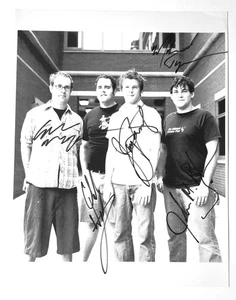 Banda Hopesfall REAL firmada a mano 8,5x11" foto #2 certificado de autenticidad autografiado por 5 - Imagen 1 de 2