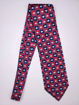 Corbata formal para hombre Pfizer 57"Lx3,75"W roja/azul marino Foto 1 de 4