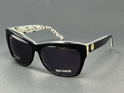 Gafas de sol para mujer Harley Davidson HDK838 BLK3 negras 58 mm ojo de gato de plástico Foto 1 de 4