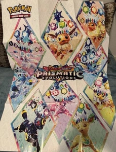 Brand New Pokémon TCG: Prismatic Evolution Poster Illustration Art Wall Decor - Picture 1 of 24