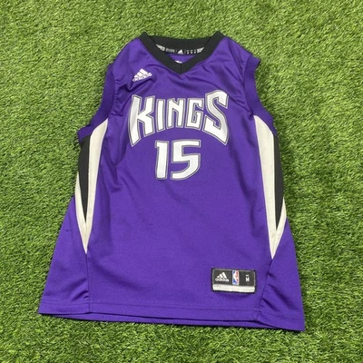 Camiseta Demarcus Cousins San Antonio Kings Adidas Juvenil Mediana #15 Púrpura NBA  Foto 1 de 4