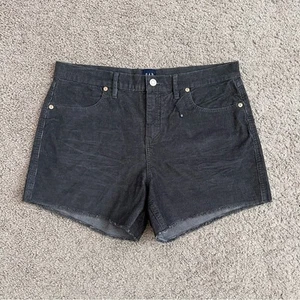 Gap Dark Charcoal Corduroy Short Womens 12 - Picture 1 of 12
