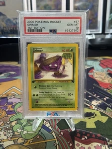 Pokemon Grimer Team Rocket 1st Edition #57 PSA 10 Gem Mint - Picture 1 of 2