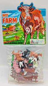 ANIMALI MY FARM EDUCATIONAL TOYS VINTAGE '70 NEW IN BOX SOLDATINI HONG KONG - Picture 1 of 3