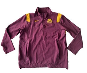 Nike Minnesota Golden Gophers Mens XL On Field TEAM  1/4 Zip pullover jacket - Picture 1 of 3