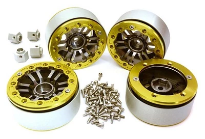 Billet Machined 1.9 Dual 6 Spoke Wheels w/12mm Hex Adapters for Traxxas TRX-4 - Image 1 of 3