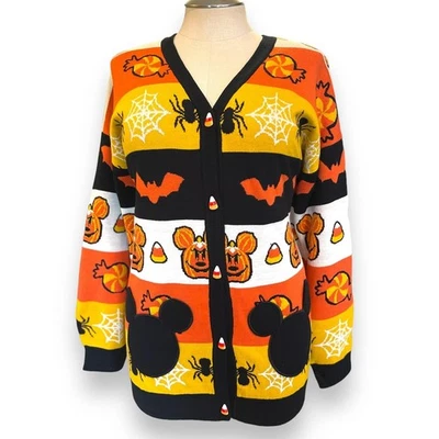 Cárdigan a Rayas Hot Topic Talla Grande 3 (3X 22/24) Halloween Disney Mickey Mouse Foto 1 de 4