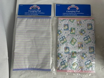 Ositos de peluche vintage de 2 PVC Baby King cambiador rayas Foto 1 de 4