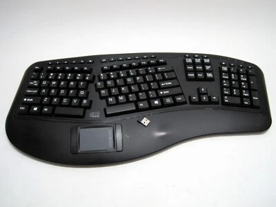 Adesso Tru-Form 4500UB Wireless Ergonomic Touchpad Keyboard W/Dongle - Image 1 of 3