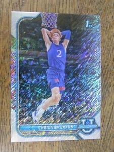 2022 BOWMAN U CHRISTIAN BRAUN ROOKIE 1ST BOWMAN RAIN PRIZM DENVER NUGGETS #6 - Bild 1 von 7