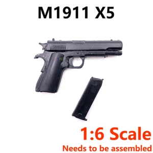 Conjunto 1:6 4D Pistola Modelo Pistola 5 PIEZAS M1911 Python Breatta QSZ92 Águila del Desierto - Imagen 1 de 15