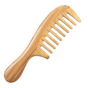 Sandalwood Comb Woman Miss Professional Scalp Sweep Haircut Wooden Brush - Picture 1 of 11
