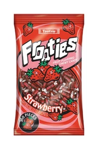 Frooties Fresa Tootsie Rollo Caramelo Masticable 360 Piezas Cuenta, 38,8 oz Bolsa - Imagen 1 de 3