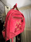 Vintage y2k pink velour juicy couture backpack