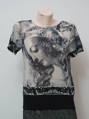 Nice Connection mesh  top bluse blouse baroque print  size 42 - Bild 1 von 4