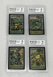 2003 Fleer Teenage Mutant Ninja Turtles Promo Card Set Graded PSCG 9 Mint TMNT - Picture 1 of 9