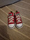 Converse Red Low Top Infant Size 9