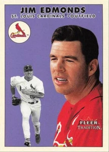 2000 Fleer Tradition Update Jim Edmonds St. Louis Cardinals #U55 - Picture 1 of 2