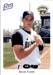1996 Lethbridge Black Diamonds Best #12 Jason Conti Cranberry Pennsylvania Card - Picture 1 of 2