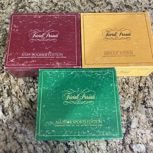 Trivial Pursuit Subsidiary Card Set Lot - Genius II All Star Sports Baby Boomer  - Picture 1 of 12