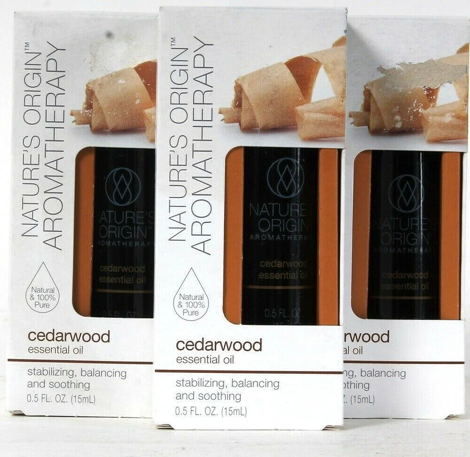 3 Count Nature's Origin 0.5 Oz Aromatherapy Cedarwood 100% Pure Essential Oil - Image 1 of 1