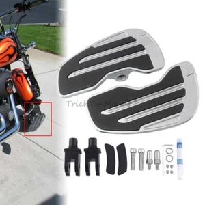Adjustable Front Driver Floorboard Footboard For Harley Softail Breakout Fat Bob - Picture 1 of 23