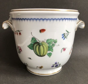 Richard Ginori~VINTAGE FRUITS & FLOWERS 7"x9" CACHE POT/JARDINIER~Italy - Picture 1 of 7