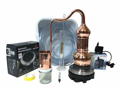 CopperGarden 0,5 Liter Destille ESSENCE mit Kolonne | Sorgenfrei Set mit Zubehör - Bild 1 von 4