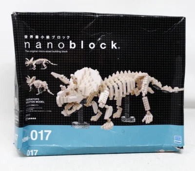 Nanoblock Triceratops Skeleton Micro-Mini Building Blocks 700Pcs - New - See des - Image 1 of 4