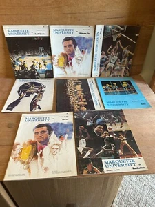 Marquette Warriors Basketball Program Lot 1975 WI Depaul Detroit OKC SC Drake - Picture 1 of 24