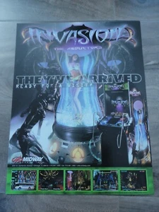 Invasion by Midway Video Arcade Brochure - Imagen 1 de 1