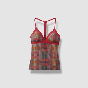 $65 Prana Women's Red Carmine Desert Geo Aleka Adjustable Tankini Top Size XS - Picture 1 of 1
