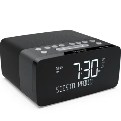Pure Siesta Charge Bluetooth Radiowecker, Graphit - Bild 1 von 3