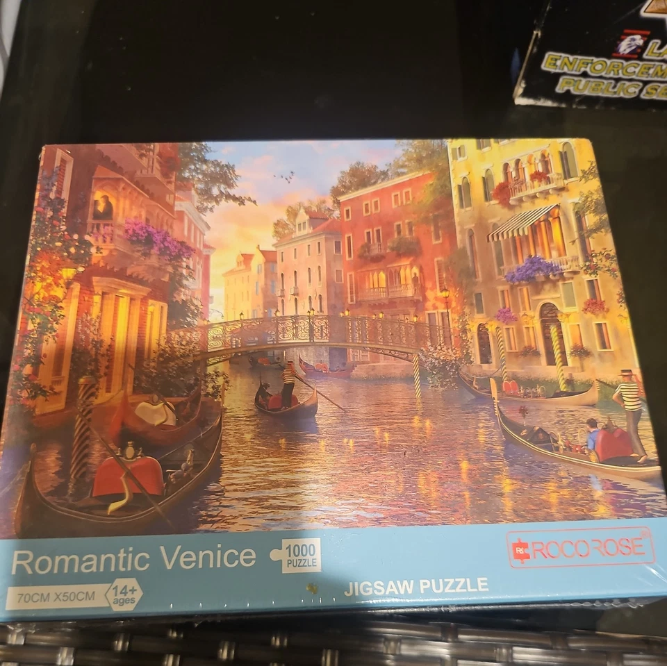 Hao Xiang "Venice Water City" 1000 Piece Puzzle Italy Complete Good Quality! - Image 1 of 4
