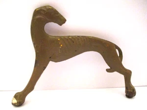 UNIQUE ANTIQUE ART DECO 7.5" CAST IRON GREYHOUND DOG FIGURE ~ VERY UNIQUE PIECE! - Picture 1 of 5