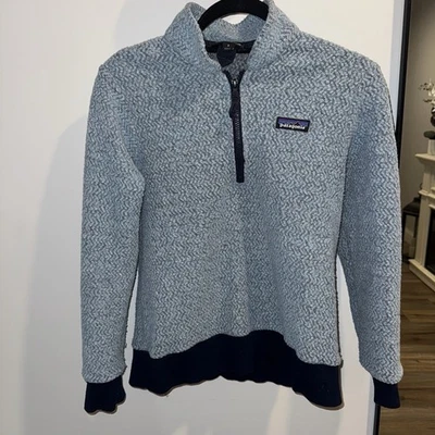 Patagonia Quarter Zip Woolyester Fleece Pullover  S Blue Sweater Fall Winter - Image 1 of 4