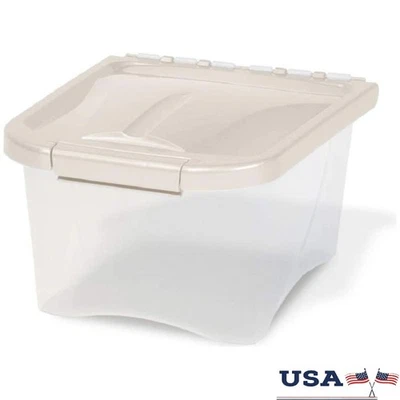 Pet Food Storage Container 5lb Fresh-Tite Seal Keeps Food Fresh Safe Dogs Cats