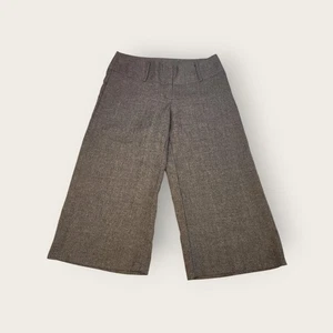 Vintage Y2k Rave grey low rise wide leg capri length pants Size 13 - Picture 1 of 4