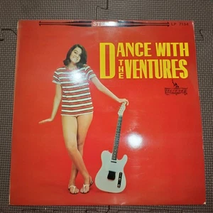 THE VENTURES-DANCE WITH THE VENTURES LP 7134 RED WAX JAPAN ISSUE 1LP - Picture 1 of 7