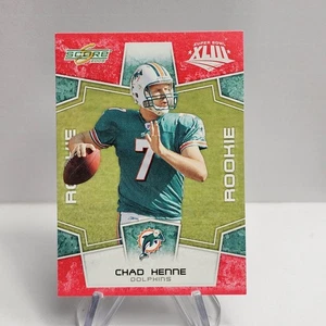 Chad Henne RC 2008 Score Super Bowl XLIII Red #376 - Picture 1 of 2