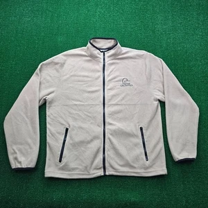 Ducks Unlimited Sweatshirt Mens Large Beige Full Zip Fleece Long Sleeve Outdoors - Picture 1 of 8