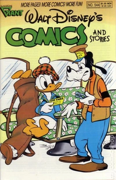 Walt Disney's Comics and Stories #544 FN 1989 Stock Image - Image 1 of 1