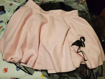 Handmade Pink Flamingo Skirt - Image 1 of 2
