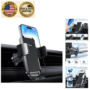 Support téléphone voiture Bumpy Road Ready - Clip métal, flex 360°, dégagement à une main - Photo 1 sur 10