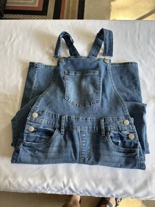 Levi's Jean Bib Overalls Girl's 12 Regular Denim Casual Farm Work - Picture 1 of 7