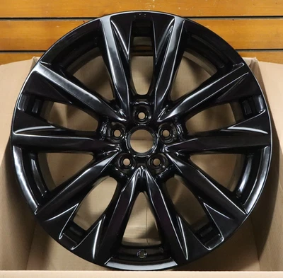 20" MAZDA CX-9 WHEEL RIM FACTORY OEM 64984 2016-2023 GLOSS BLACK - Image 1 of 4