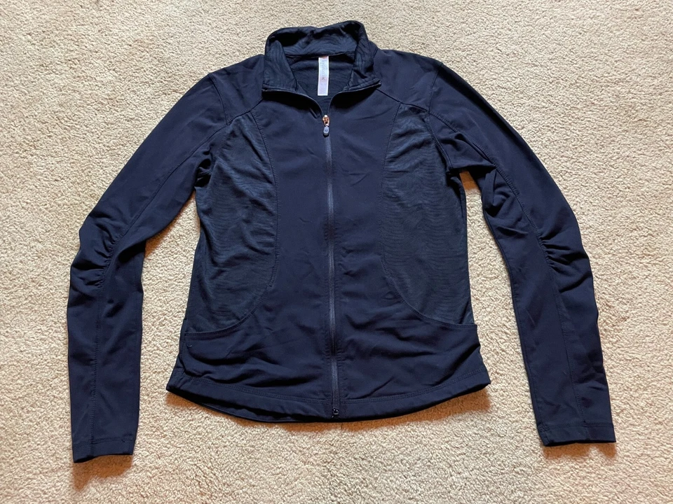 Women's Kyodan Slim Fit Full Zip Track Running Workout Gym Yoga Jacket Black M - Image 1 of 4