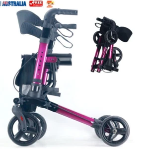 Walking Frame Lightweight Compact Foldable Rollator Mobility Walker - Picture 1 of 11