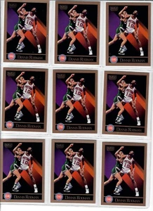Lot of 9 1990-91 Skybox Dennis Rodman Basketball Cards.  #91. Neuwertiger Zustand - Bild 1 von 2