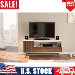 Modern TV Stand 65 Inch TVs W/ Storage Cabinets Drawers & Open Shelving New - Picture 1 of 15